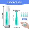 4 Pieces Silicone Contact Lens Inserter Remover Set, Contact Lenes Suction Holder, Portable Daily and Monthly Hard Lenses Tool, Hygienic Suction Holder, Easy Grip, Lightweight, for Travel Outdoor view 3