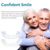 Wttfc 4 Pair Fake Teeth Braces, Instant Veneers Dentures Fake Teeth Smile Teeth Top Fake Teeth for Women And Men view 4