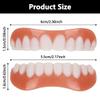 Dazzluxe 2 Pairs Dentures Cosmetic Veneer False Teeth, Temporary Veneers White Snap on False Teeth for Women Men, Protect Your Teeth And Regain Confident Smile view 4