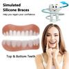 Dazzluxe 2 Pairs Temporary Veneers Teeth, Nature And Comfortable Cosmetic Fake Teeth Adjustable Snap on False Teeth for Men And Women, Regain Confident Smile view 2