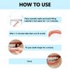 Dazzluxe Adjustable Snap-On Dentures, 2 Pairs Upper And Lower False Teeth Veneers, Temporary Teeth Restoration Fake Teeth, Regain Confident Smile view 4