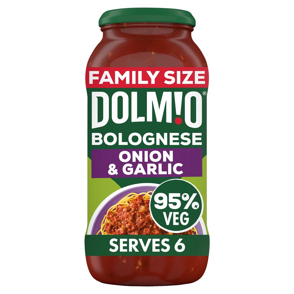 Dolmio Bolognese Onion and Garlic Pasta Sauce Family Size Jar 675g