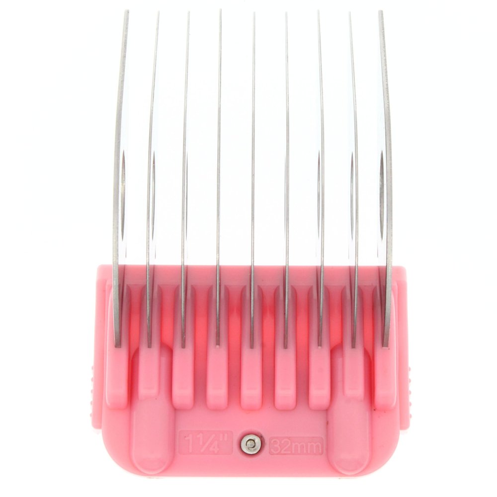 32mm 1 1/4" Animal Clipper Guard Attachment (Not Compatible on 5-in-1 Blade) for A5 Series Clippers |Stainless Steel Blade for Dog Groomer| Snap-On/Off Guard Combs for Dog Grooming (Standard COMB32MM)