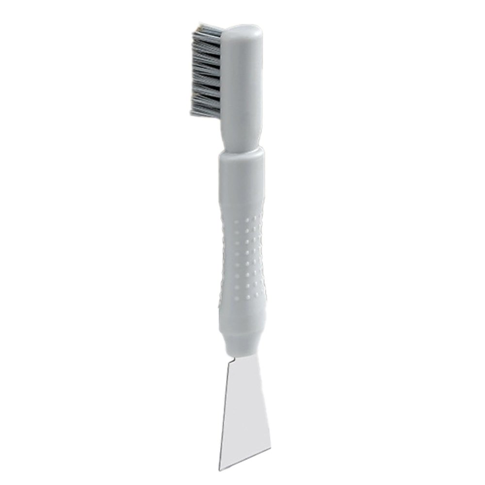 Bexdug Kitchen Scraper Tool - Cooktop 2-in-1 Double Head Scraper in Stainless Steel | Range Hood Grease Grime Removal Scraper with Ergonomic Handle for Hood, Sink, Tabletop