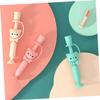 minkissy Cartoon Bear Baby Brush Training Tool 1pc Silicone Toothbrush for Baby Toddler Kids Safe Soft Bristles Random Color view 3