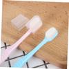 Beaupretty Soft Bristle Fur Toothbrushes 2pcs Set Pink and Blue Oral Cleaning Toothbrushes for Gum Care and Full Mouth Hygiene Adults view 2