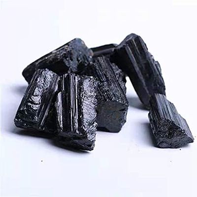 IDGTTLDF natural luster Natural Rock raw Black Tourmaline Rough Crystals Stones for Garden Decoration 500g