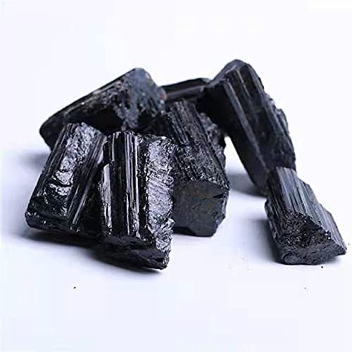 IDGTTLDF natural luster Natural Rock raw Black Tourmaline Rough Crystals Stones for Garden Decoration 500g