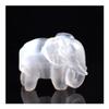 ICXLPMC Natural Crystal Selenite Stone Elephant Rock Crystal Crafts Lucky Items Feng Shui Collection Home Decor Gift1PC Natural stones Home Collections view 2