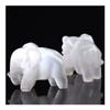 ICXLPMC Natural Crystal Selenite Stone Elephant Rock Crystal Crafts Lucky Items Feng Shui Collection Home Decor Gift1PC Natural stones Home Collections view 3