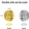 12 Pcs Happy Fathers Day Cupcake Topper, Fathers Day Round Cake Topper, Cake Engraved Discs, Acrylic Cupcake Decorations for Father's Day Baking Dessert Dcor view 2