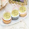 12 Pcs Happy Fathers Day Cupcake Topper, Fathers Day Round Cake Topper, Cake Engraved Discs, Acrylic Cupcake Decorations for Father's Day Baking Dessert Dcor view 4
