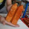 AUOQKQUT Natural Sunstone Quartz Crystal Point Tower Polished home decoration(Size:350-400g) view 2