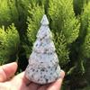 IDGTTLDF natural luster Natural Crystal 1pcs Natural Kiwi Jasper Christmas Tree Crystal Stone Tree view 3