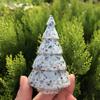 IDGTTLDF natural luster Natural Crystal 1pcs Natural Kiwi Jasper Christmas Tree Crystal Stone Tree view 4