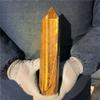 AUOQKQUT Natural tiges Eye Stone Obelisk Crystal Wand Point NaturalReiki Decoration home decoration(Size:900-1000g) view 1