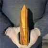 AUOQKQUT Natural tiges Eye Stone Obelisk Crystal Wand Point NaturalReiki Decoration home decoration(Size:900-1000g) view 4