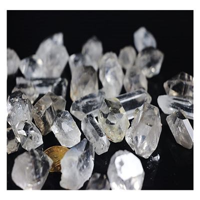 IDGTTLDF natural luster for Natural White Crystal Stones and Minerals Diamond Clear Quartz Crystal Diamond Rough Gem Raw Stones and Minerals(Size:2-3cm)