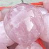 ICXLPMC 1pc Large Natural Rose Quartz Magic Crystal Stone Sphere Ball 80MM-100MM Suitable for Home Raw stones and minerals Home Collections(Color:1pc 90mm) view 1