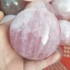ICXLPMC 1pc Large Natural Rose Quartz Magic Crystal Stone Sphere Ball 80MM-100MM Suitable for Home Raw stones and minerals Home Collections(Color:1pc 90mm) view 2