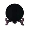 ICXLPMC Natural Black Obsidian Circle Disk Round Plate fengshui Mirror for Home & Office Decor Obsidian Home Collections view 1