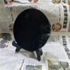 ICXLPMC Natural Black Obsidian Circle Disk Round Plate fengshui Mirror for Home & Office Decor Obsidian Home Collections view 3