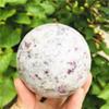 ICXLPMC Natural Plum Blossom Tourmaline Crystal Ball s Home Decoration Gift Home Collections(Size:190-220g) view 2