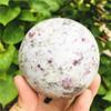 ICXLPMC Natural Plum Blossom Tourmaline Crystal Ball s Home Decoration Gift Home Collections(Size:190-220g) view 3
