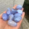 IDGTTLDF natural luster Natural Magic Crystals Stones Natural Blue Lace Agate Tumbled Stones for Home Decoration 20-30mm(Size:1400W) view 2
