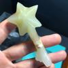 ICXLPMC 8-9cm Natural Afghan Emerald Crystal Stone, Hand Carved Five Pointed Star Suitable for Home Home decorative stones Home Collections(Size:2pcs) view 4