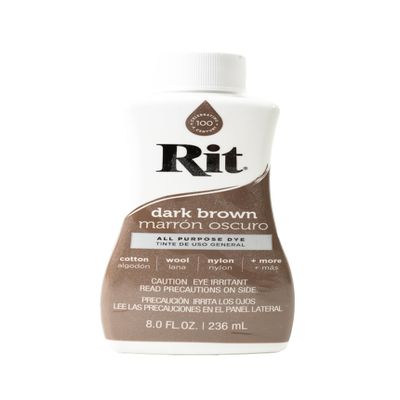 Rit Dye Liquid 236ml Dark Brown (2024)