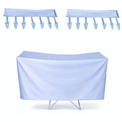 HOUSZY Rack Cover & 12-Peg Drying Hooks For 230W Electric Heated Foldable Clothes Dryers