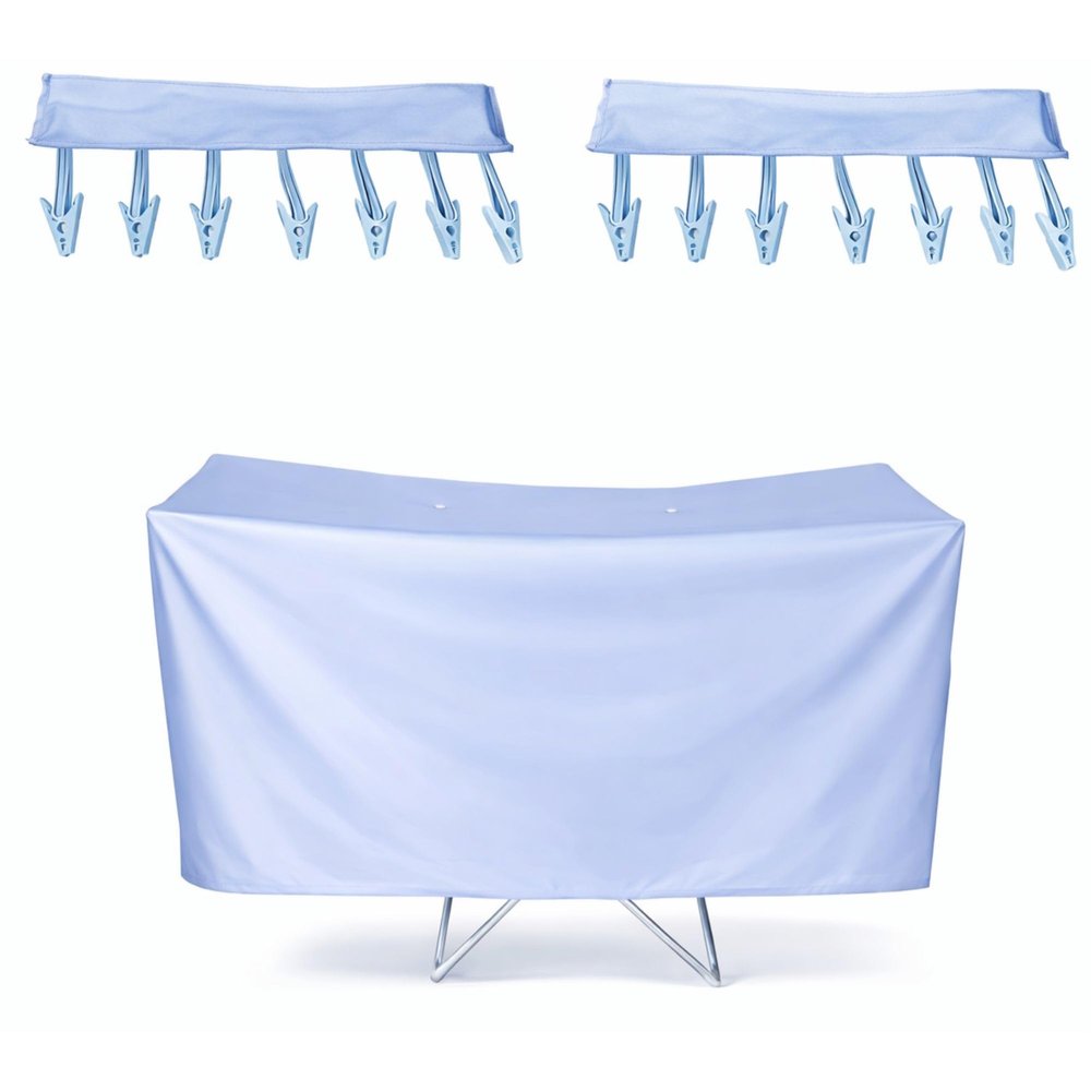 HOUSZY Rack Cover & 12-Peg Drying Hooks For 230W Electric Heated Foldable Clothes Dryers