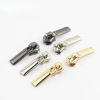 10/20Pcs 3# Zipper Puller Sliders for Metal/Resin/Nylon Zippers Textile Clothes Pocket Zip Head Repair Kit Tailoring Accessories-LightGold,for Metal Zippers,10Pcs