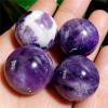 IDGTTLDF natural luster 21-22 mm 4 pcs Natural Dream Amethyst Crystal Sphere Ball Orb Gem Stone view 1