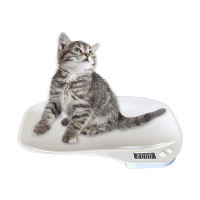 Kingbar Digital Pet Scale 15KG, With 4 Weighing Modes, Comfortable Tray, LCD Display, For Weighing Puppy/Kitten/Hamster/Newborn/Tortoise/Food