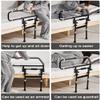 Bed Rail for Elderly, Foldable Bed Assist Rail, 300Lbs Adult Bed Guard Rail, Adjustable Bed Safety and Assist Cane, Heavy Duty Bed Grab Bar for Fall Prevention, Medical Safety Rail view 4