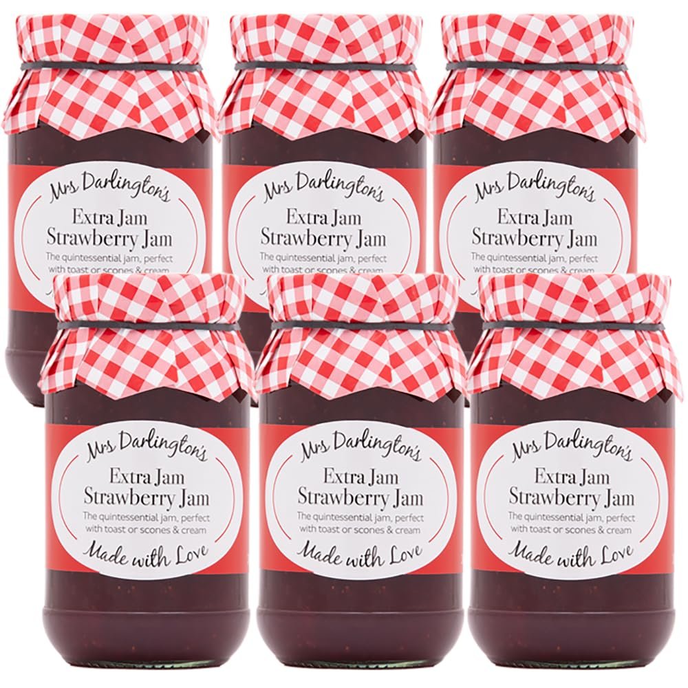 Mrs Darlington's Strawberry Jam - 340g - Pack of 6