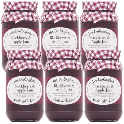 Mrs Darlington's Blackberry and Apple Jam - 340g - Pack of 6