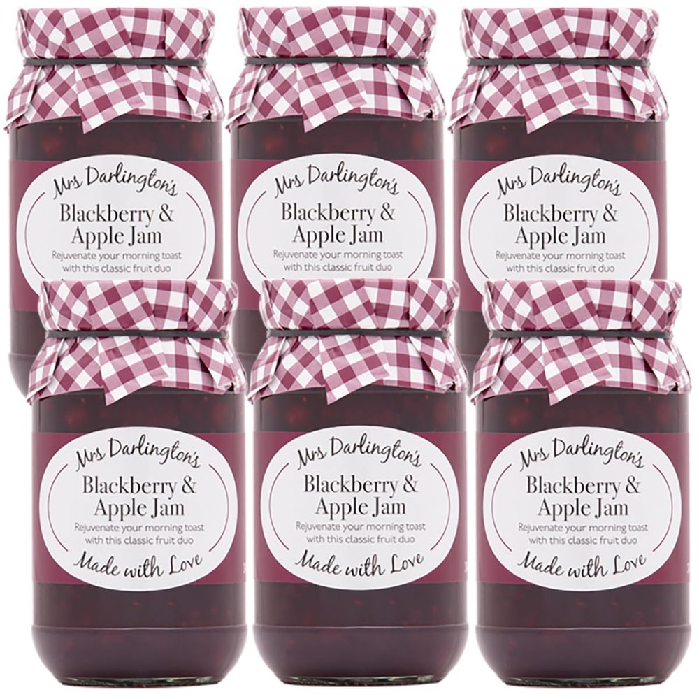 Mrs Darlington's Blackberry and Apple Jam - 340g - Pack of 6