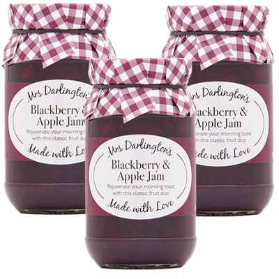 Mrs Darlington's Blackberry and Apple Jam - 340g - Pack of 3