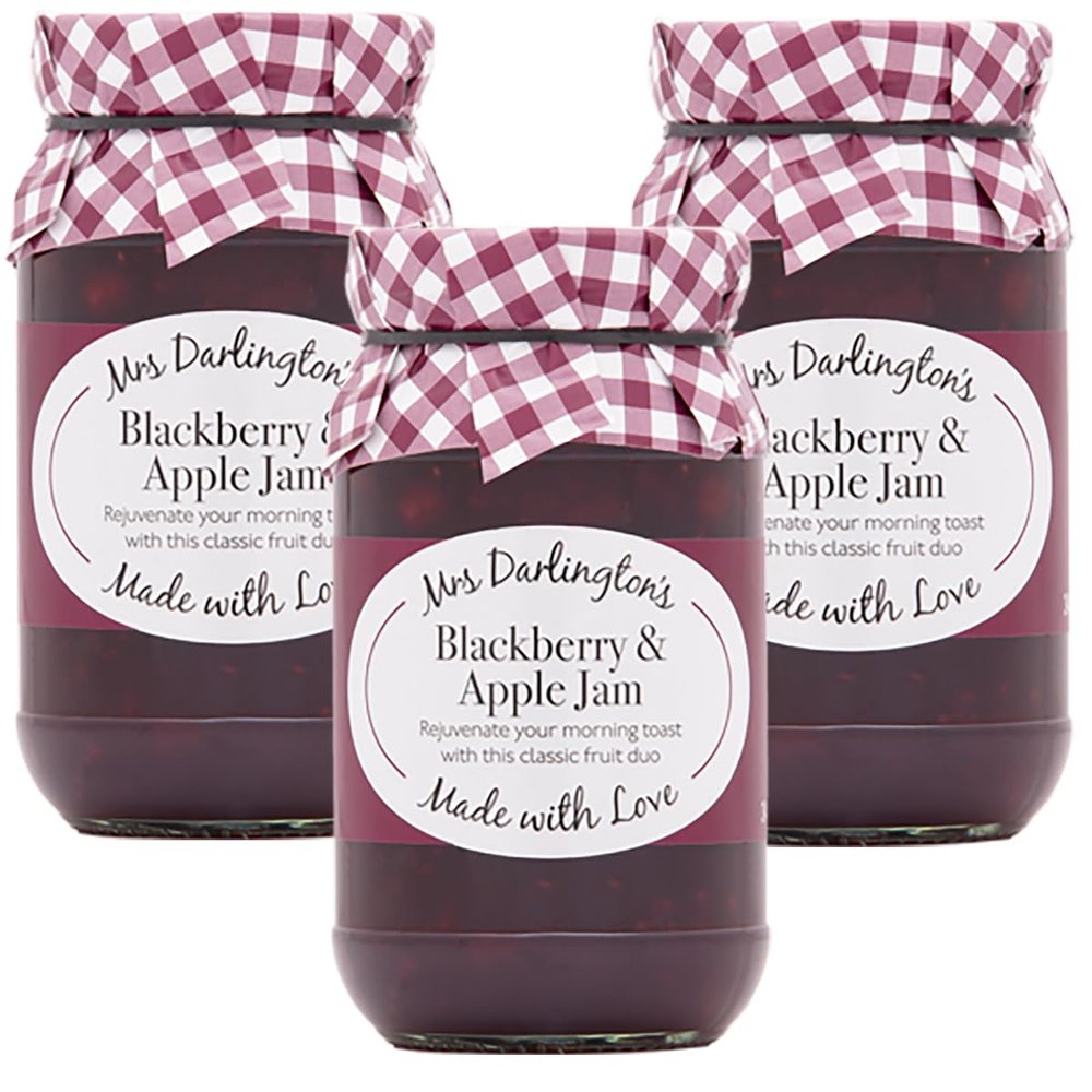 Mrs Darlington's Blackberry and Apple Jam - 340g - Pack of 3