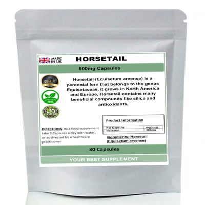 Horsetail Capsules 500mg 100% Natural Pure no additives (Premium Quality) (30)