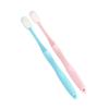 Beaupretty 2pcs Nano Ultra Soft Toothbrush for Gums Care Long Handle Tooth Cleaning Tool Blue Pink for Daily Oral Hygiene view 1