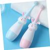 Beaupretty Childrens Electric Toothbrush Sonic Vibrates Rechargeable Pink with 3 Replacement Heads for Baby Oral Care Ages 3-8 view 3