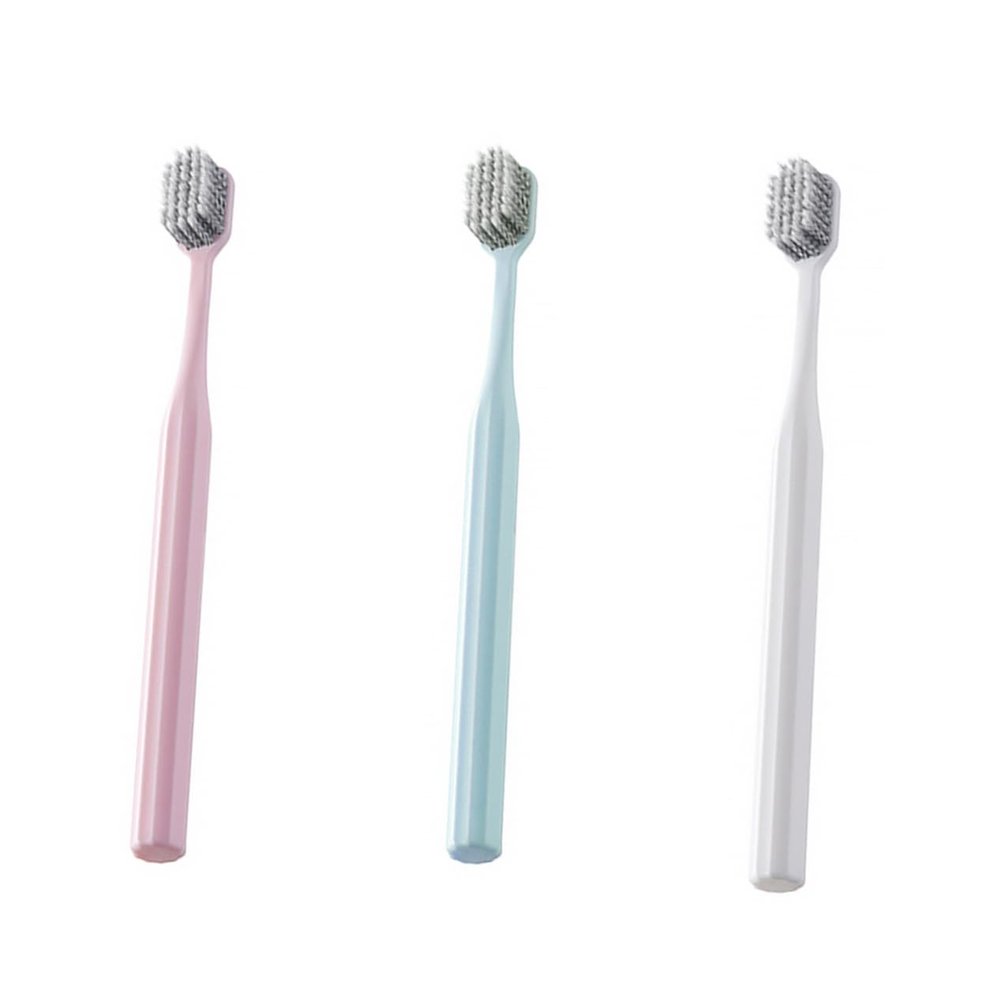 Beaupretty 3pcs Soft Bristle Toothbrush Portable Fur Toothbrush for Adult Personal Care Use at Home Travel Hygienic and Comfortable