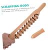 FRCOLOR Wooden Roller for Belly Massager Yoga Relax Rod Massage Stick for Full Body Relief Muscle Roller Tool view 2
