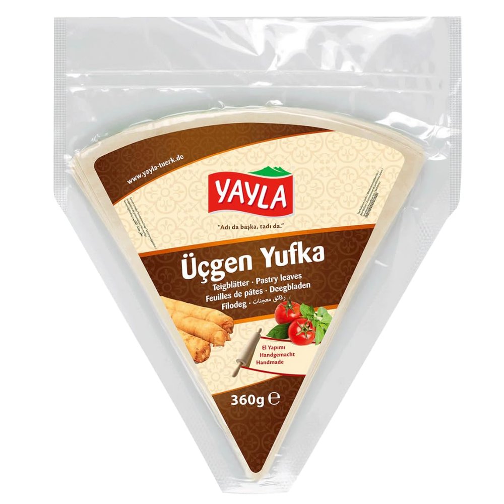 Yayla Pastry Leaves phyllo dough Triangle Phyllo Pastry Sheets 360 Gram by Pufai Grocery