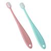 FRCOLOR Kids Toothbrush Newborn 2pcs Tooth Cleaning Brush Material Soft Bristles Wall Hanging Design for Kids Toddlers view 1