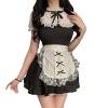 JINZIJINYU Sexy Lingerie For Women Sets Naughty Maid Costume Cos Uniform Sexy Passionate Temptation Maid Costume Temptation Suit Women Dress Black view 1
